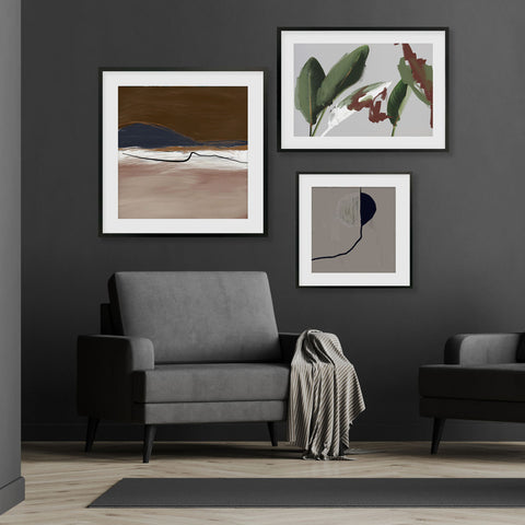 an expressionist nature gallery wall art ideas for living room snug