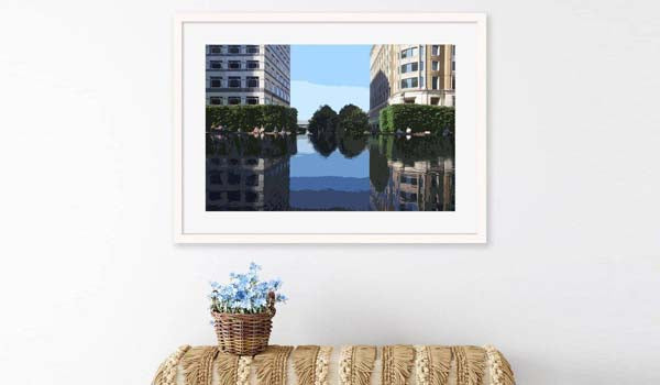 photography of canary wharf london prints