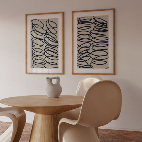 contemporary framed wall art set of 2 prints art gallery