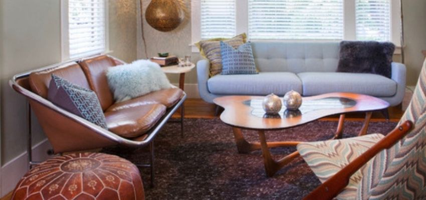 Mid century modern living room ideas by kimball Starr interior design on houzz