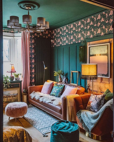 maximalism interior design trend wall colour inspiration