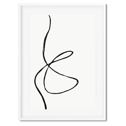 modern line drawing picasso framed print