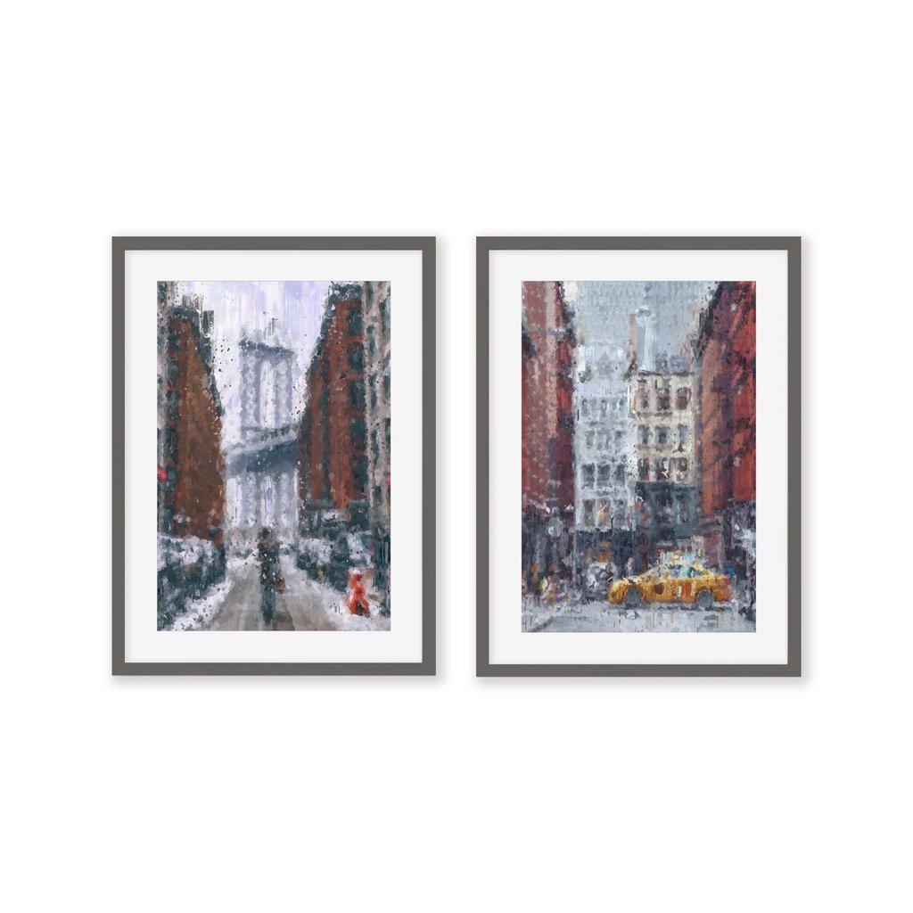 New York City Impressionist - Print Set Of 2