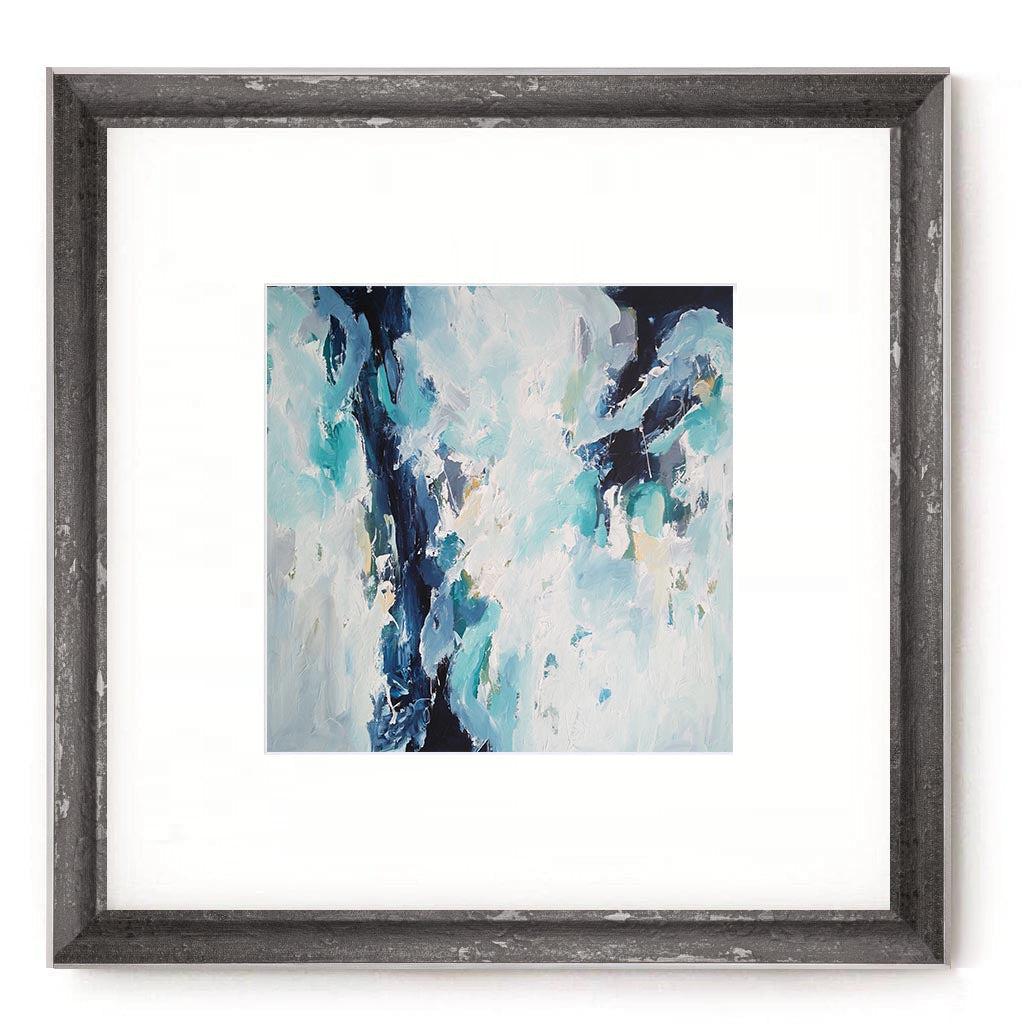 Untitled Abstract 1024 Limited Edition Print Black Frame Distressed Limited Edition - Abstract House