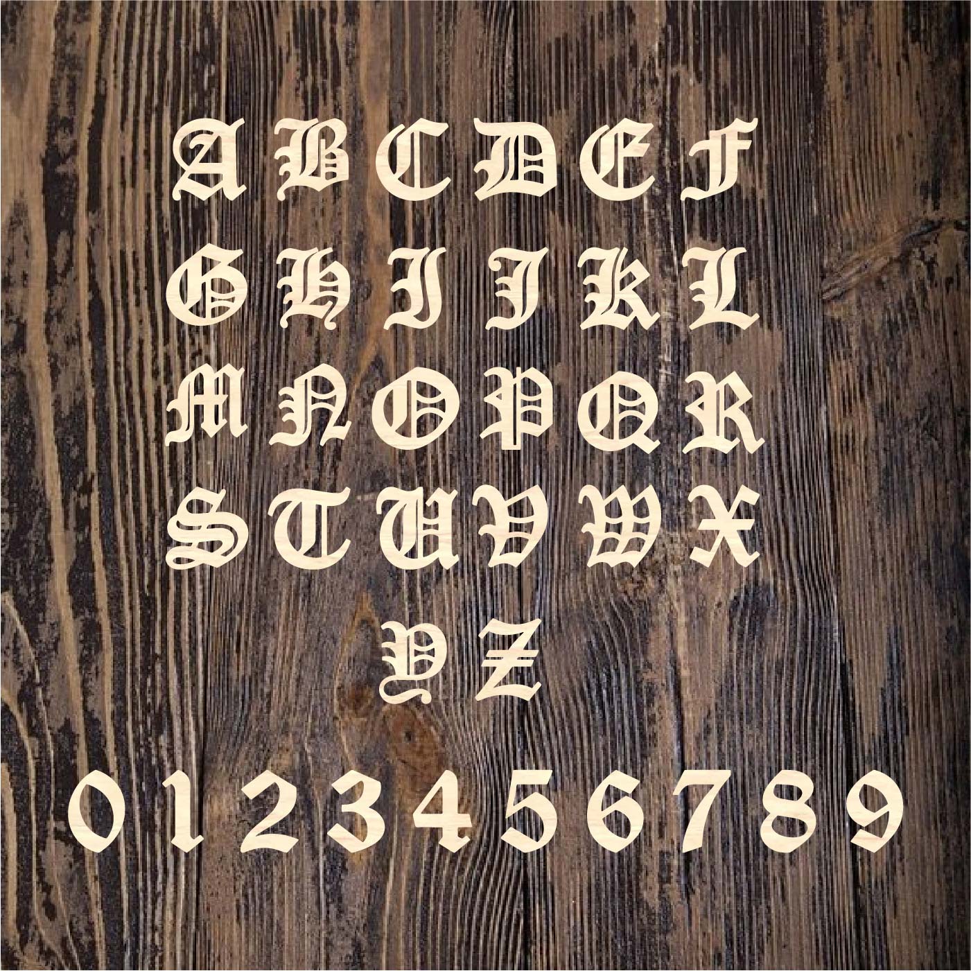 old english font letters