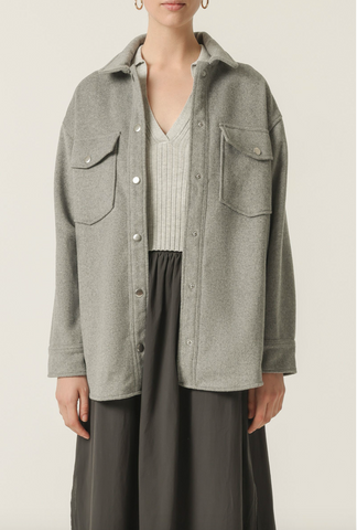 Nude Lucy Carson Wool Jacket- Grey Marle – Florence and Threads