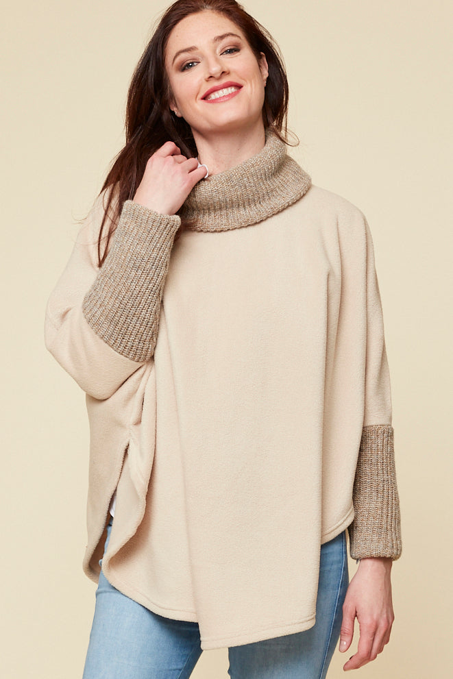 BASSETT SHAWL COLLAR PONCHO – Parkhurst Knitwear