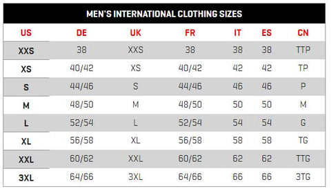 puma rugby jersey size chart