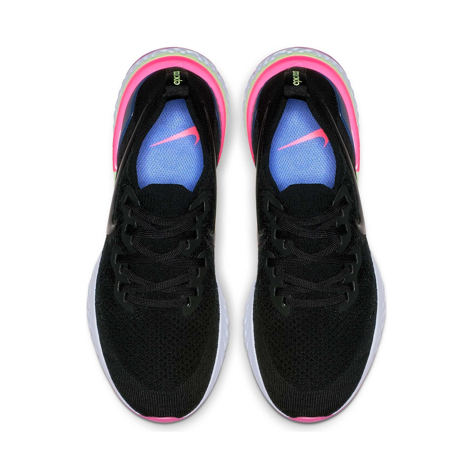 nike women's epic react flyknit 2 running shoes black