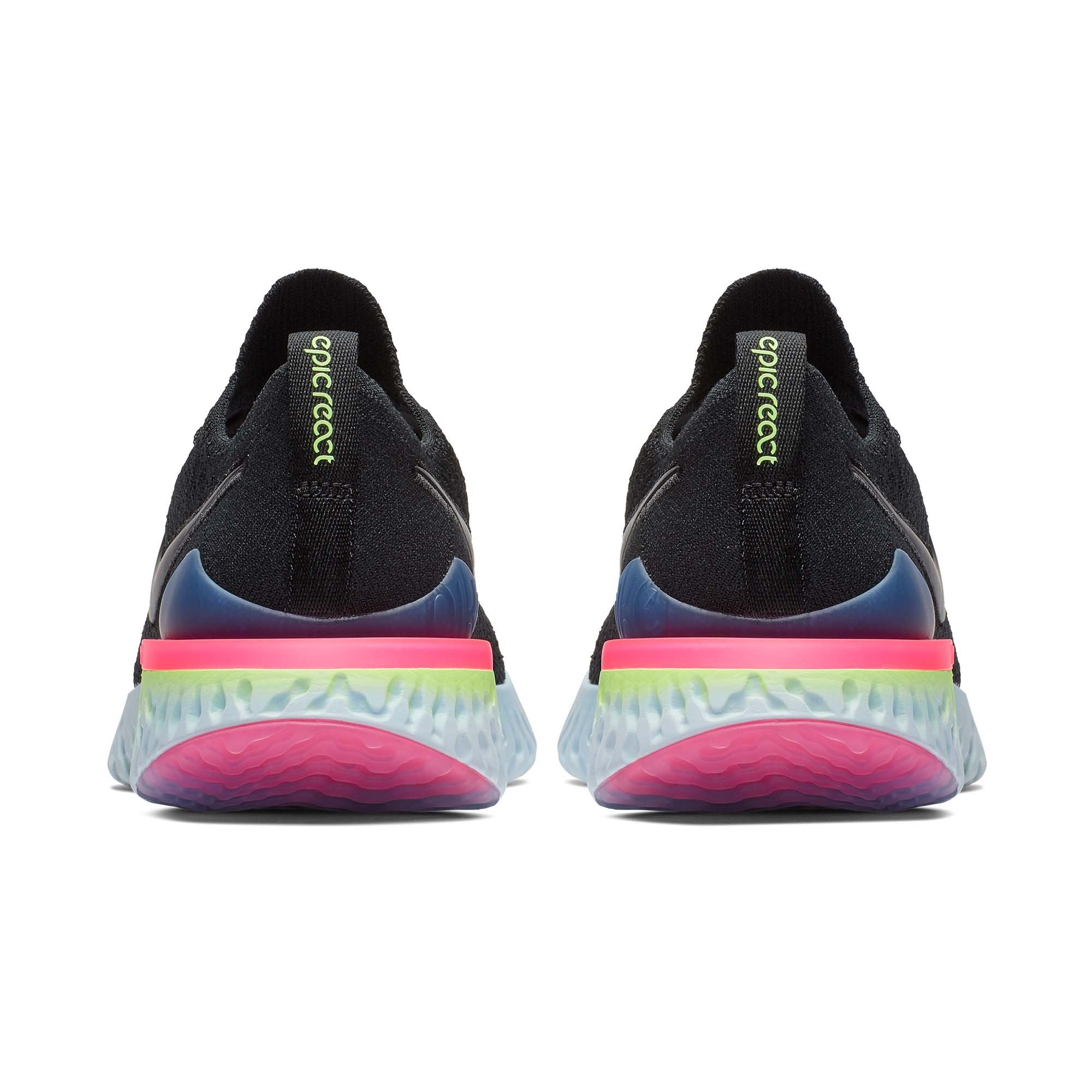 nike women's epic react flyknit 2 running shoes black