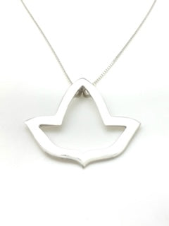 sterling silver ivy leaf necklace