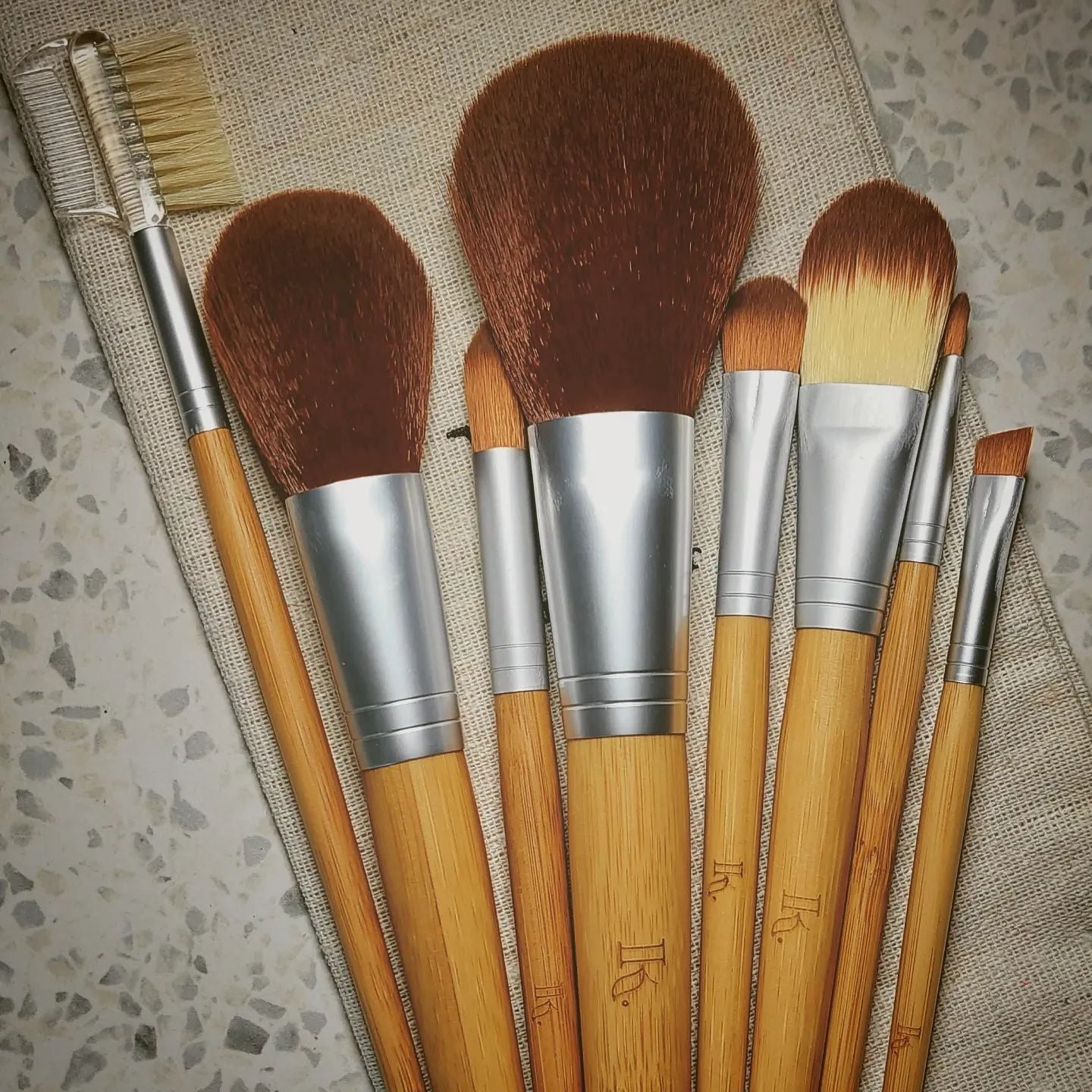 Bamboo Makeup Brush Set