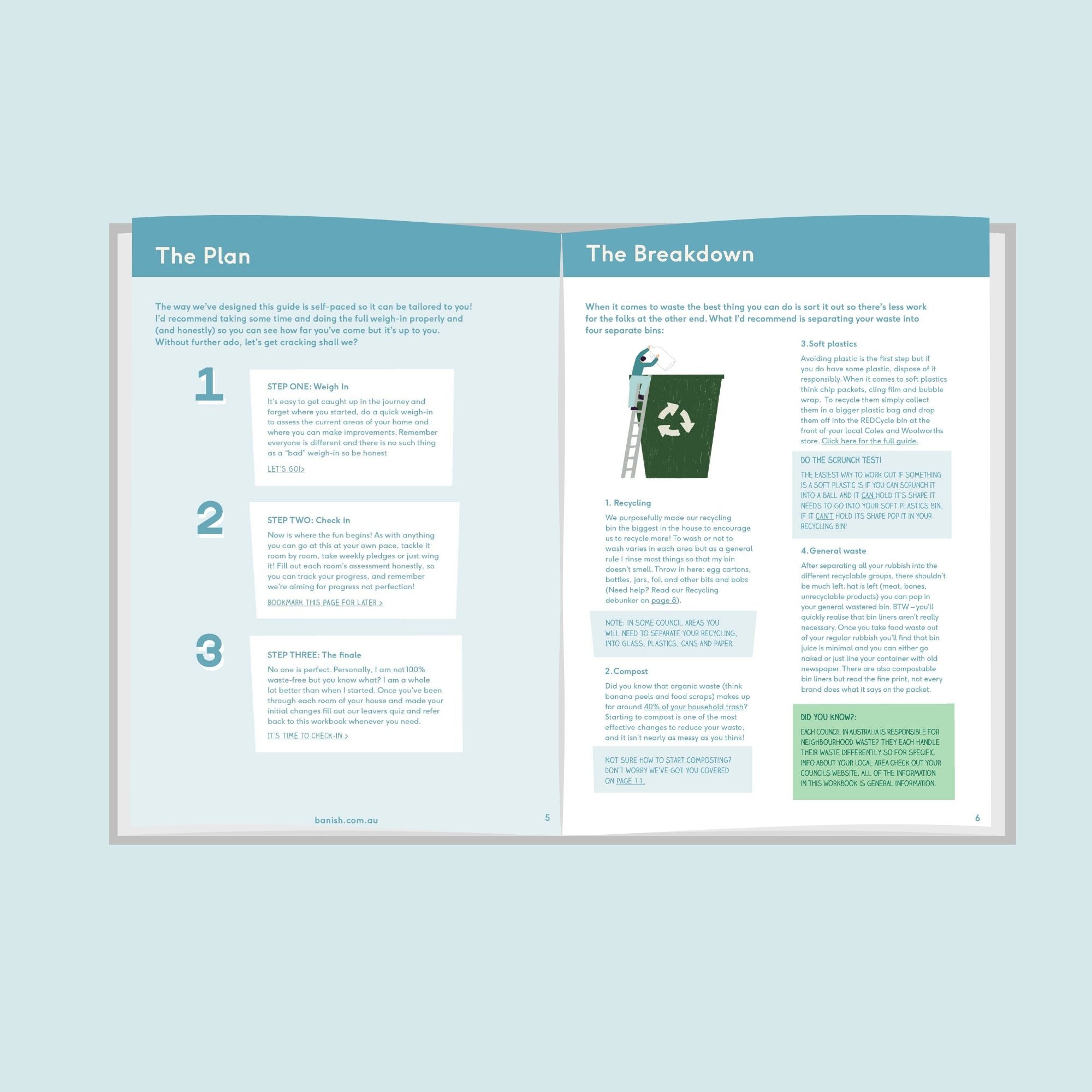 Waste Less + Recycling Workbook Combo