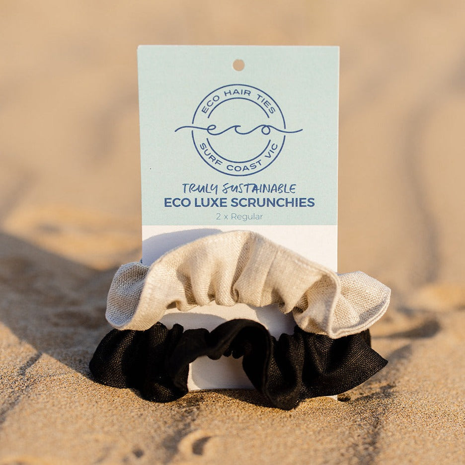 Eco Luxe Linen Hair Bands 2 Pack