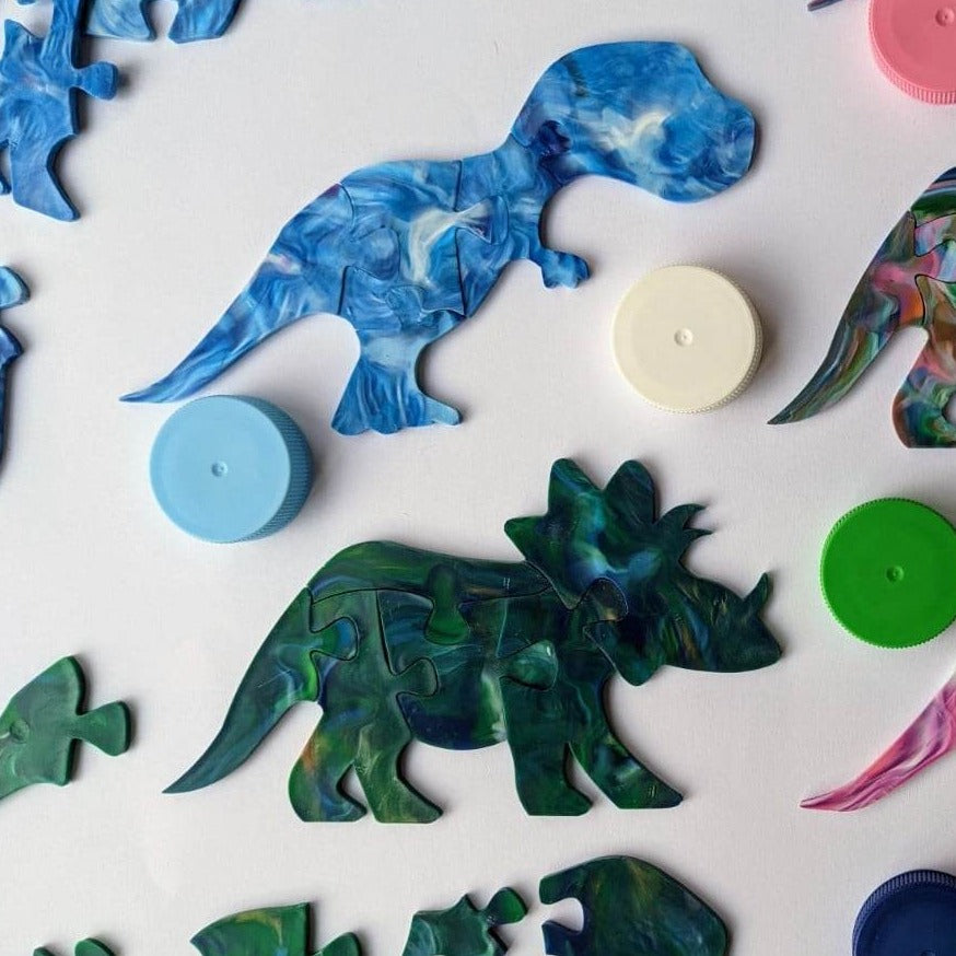 Recycled Plastic Dinosaur Puzzle