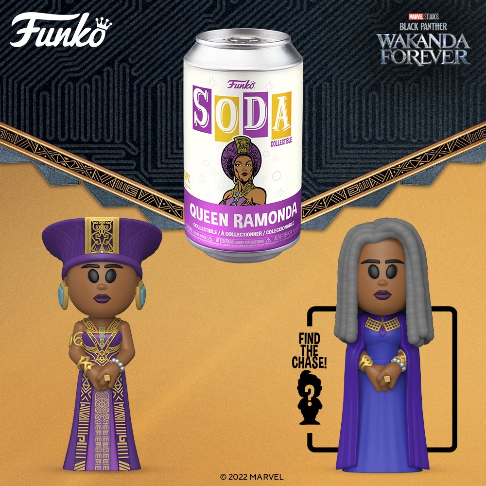 Funko Vinyl SODA: Black Panther (Wakanda Forever) Queen Ramonda w/ CHASE  1:6 Chance (Limited Chase Edition)