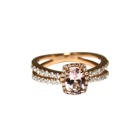 Buy Morganite rose gold ring jewelry