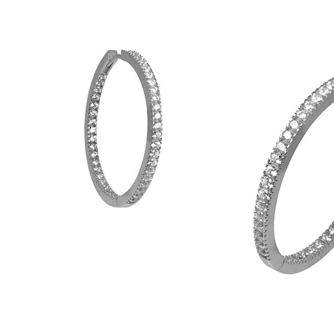 Buy silver hoops online