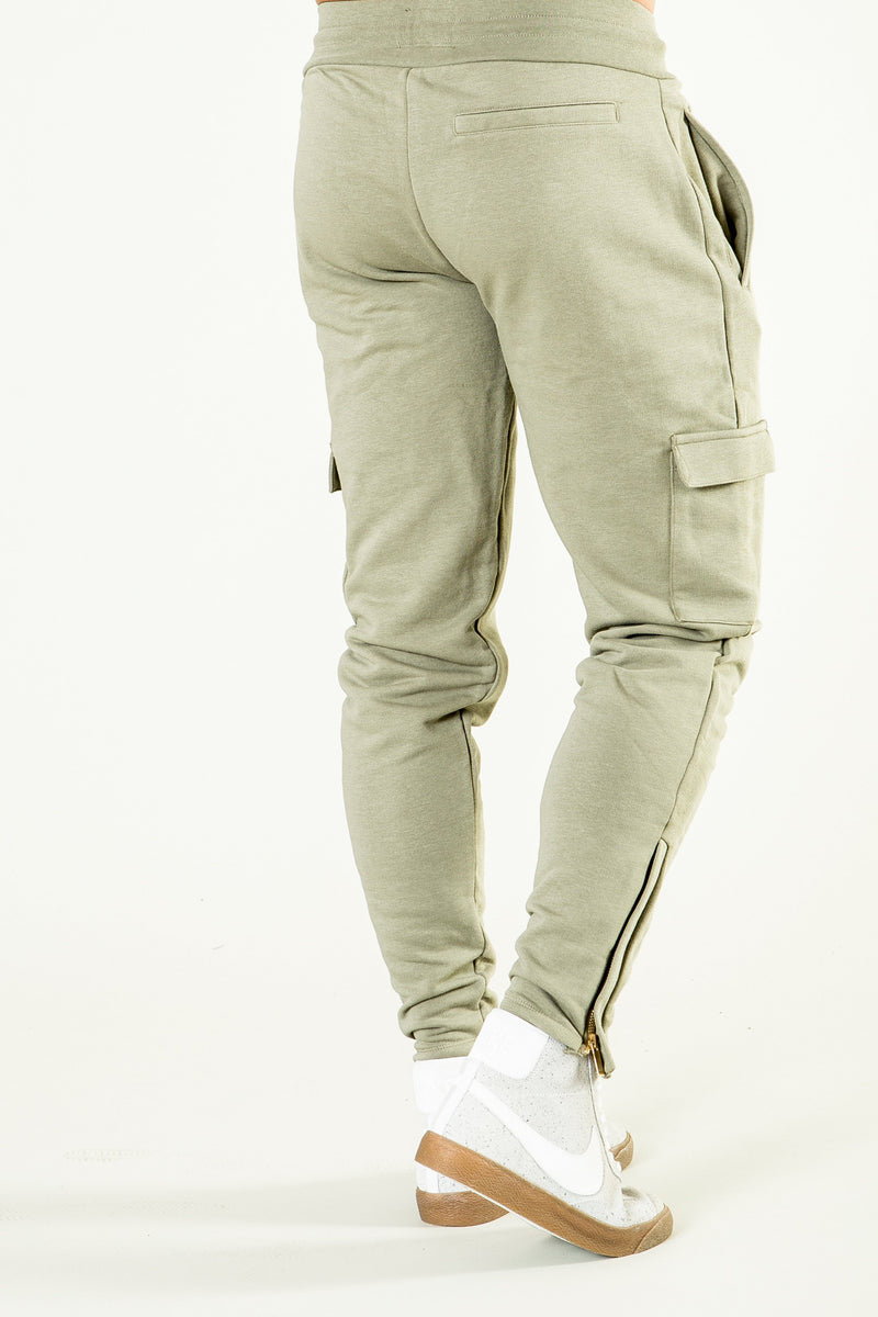 green utility joggers