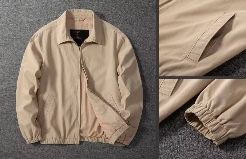 casual fashion golf jacket in beige