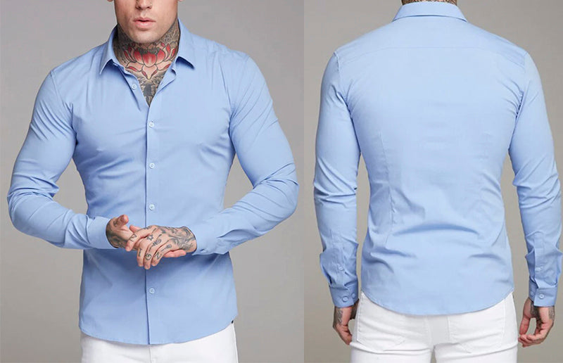 long sleeved casual button down shirt