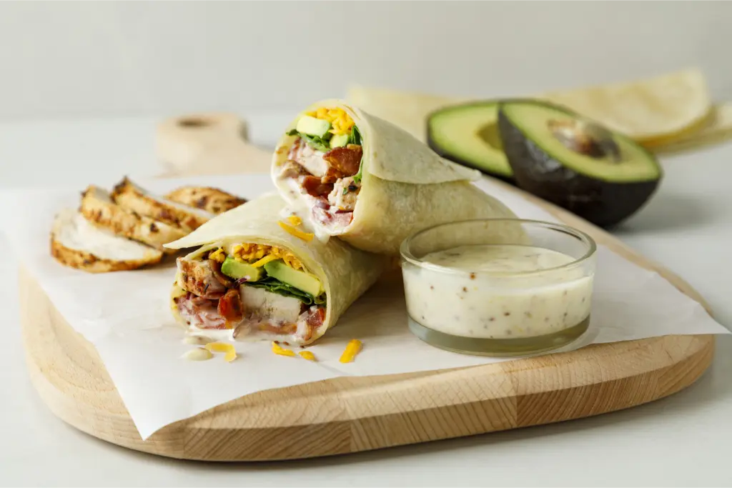 Wraps de poulet rôti