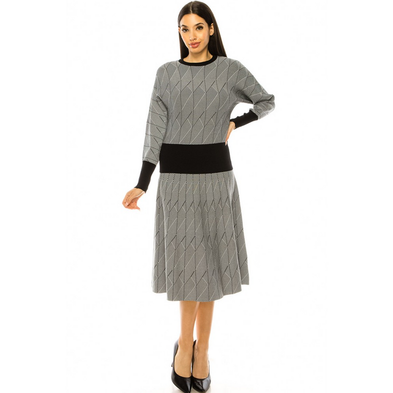 Women's Multi Stripes Knit Skirt