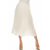 Women's Elastic Waist Pleated Skirt
