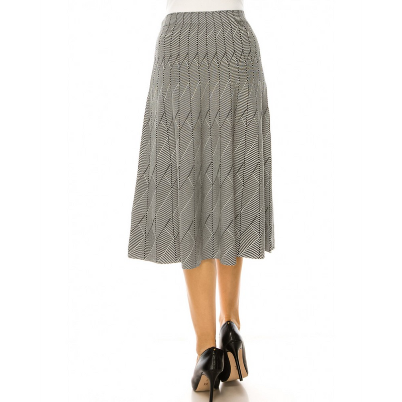 Women's Multi Stripes Knit Skirt