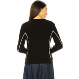 Women's Long Sleeve Top with Stripes