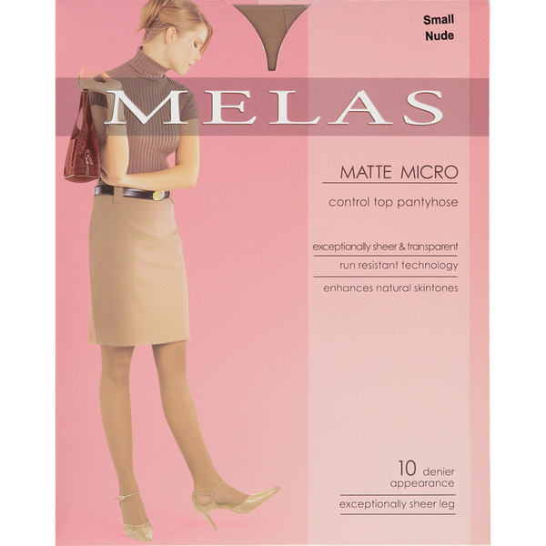 Matte Micro Control Top 10 Denier Pantyhose