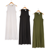 Women's Linen V-Neck Dress