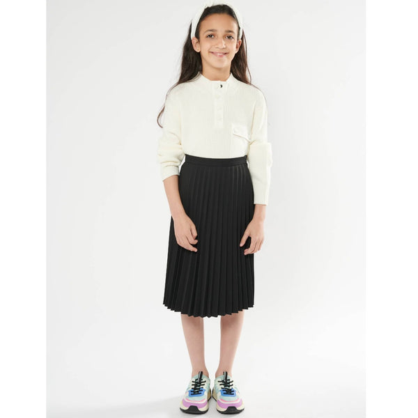 Girls Midi Pleated Skirt