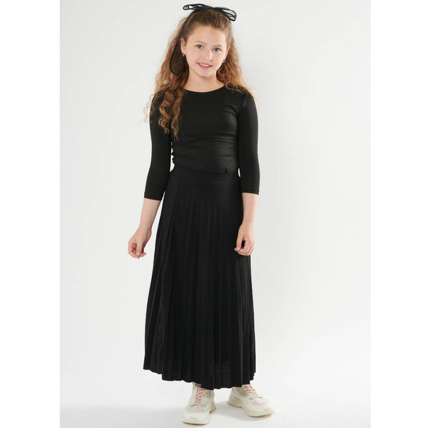 Girls Floaty Pleats Slinky Skirt