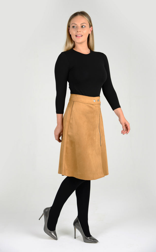 tan coloured skirt