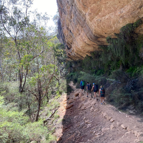 Group hiking