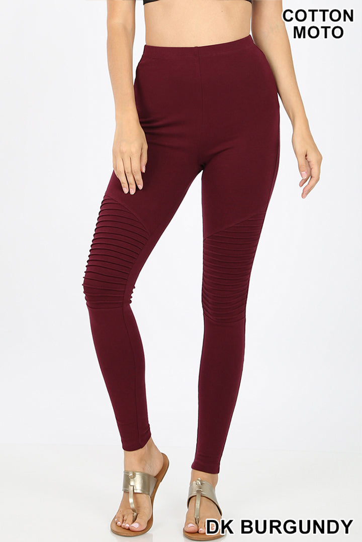 Cotton Moto Leggings Burgundy  International Society of Precision  Agriculture