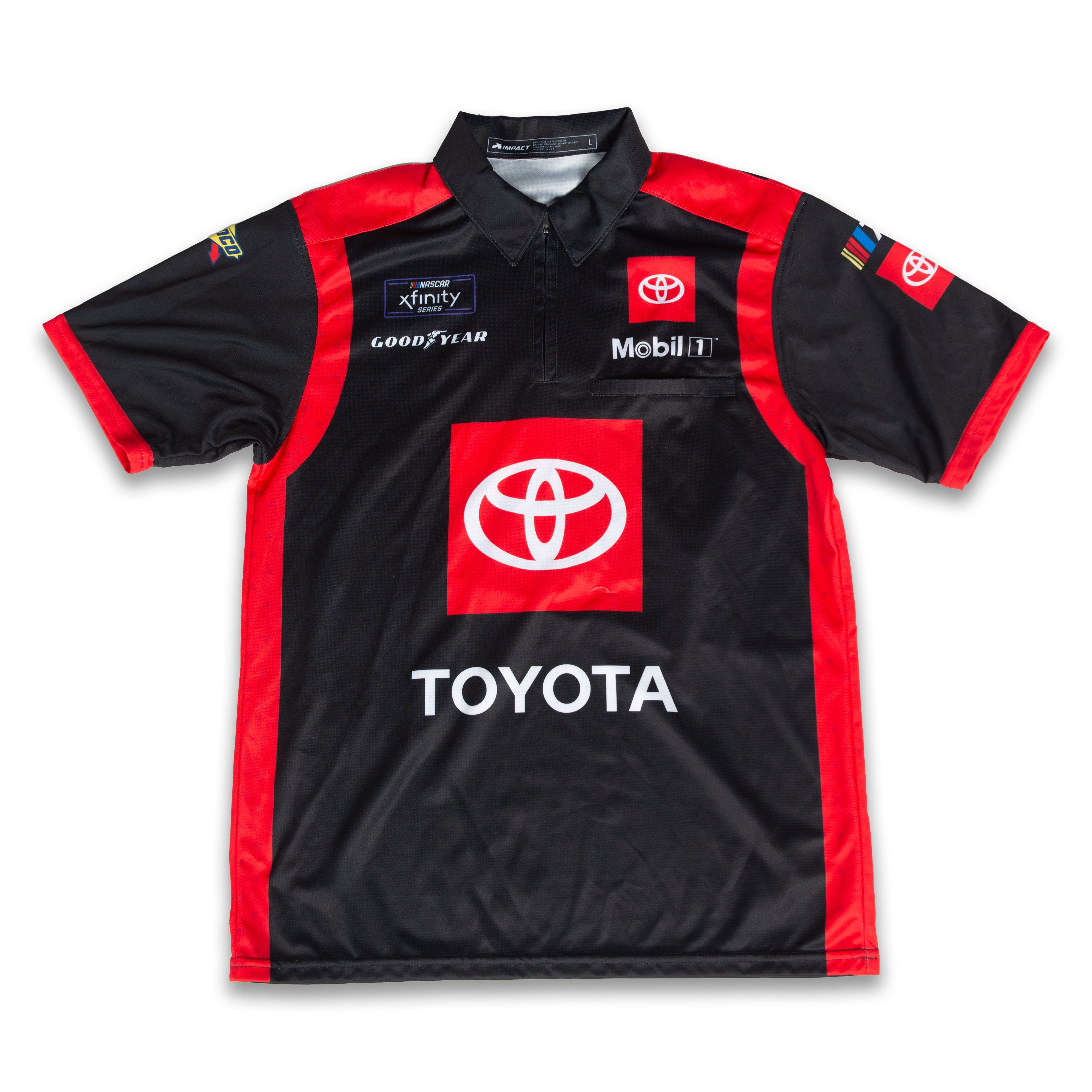 2023  1/4 Zip Official Toyota XFinity Pit Crew Jersey - Joe Gibbs Racing Store product image