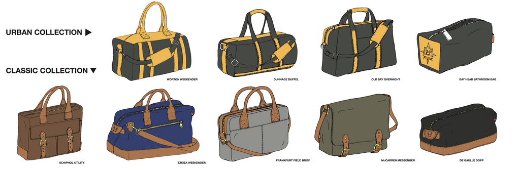 Classic vs Urban Collection of Weekend Bags