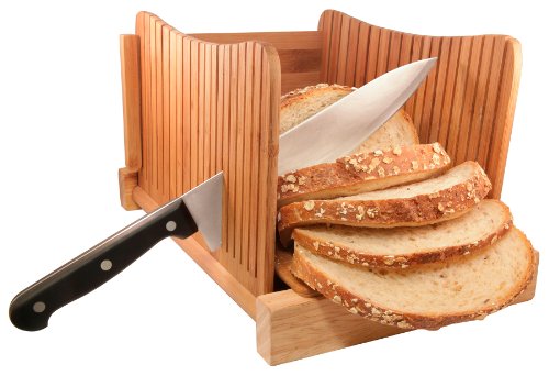 Bamboo Wood Compact Foldable Bread Slicer