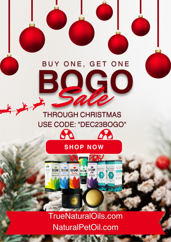 BOGO SALE POSTER AT TRUENATURALOILS.COM AND NATURALPETOIL.COM