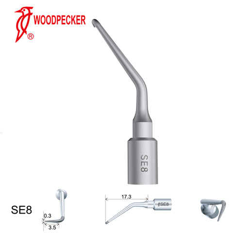 Woodpecker SE8 Endodontic tips for Surgical Smart and Satelec Perio