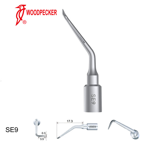 Woodpecker SE9 Endodontic tips for Surgical Smart and Satelec Perio