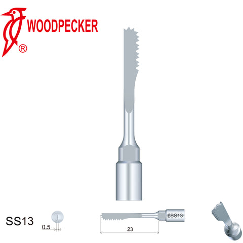 Woodpecker SS13 Osteotomy tips for Surgical Smart and Satelec Perio