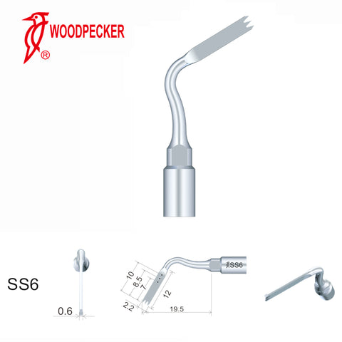 Woodpecker SS6 Osteotomy tips for Surgical Smart and Satelec Perio