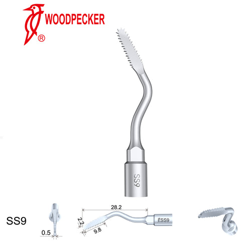 Woodpecker SS9 Osteotomy tips for Surgical Smart and Satelec Perio