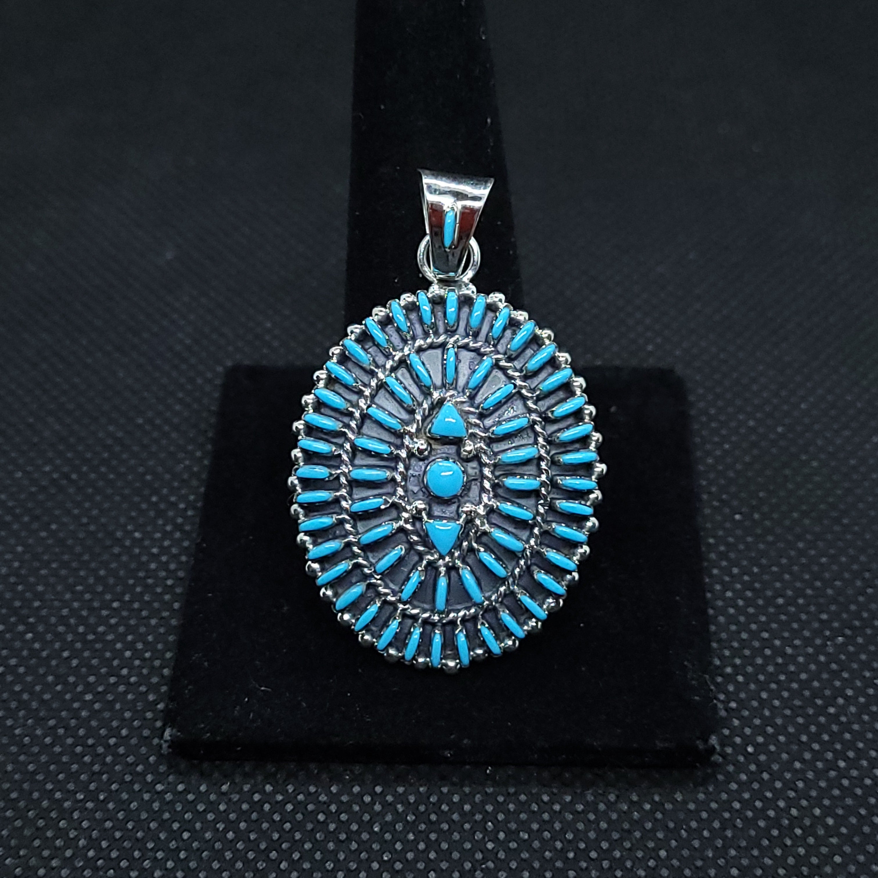 Turquoise Cluster Pendant