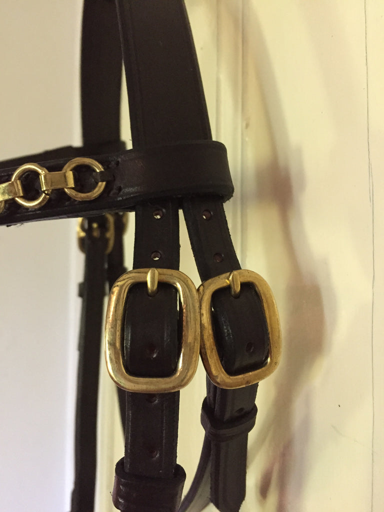 assa english bridle leather pulls