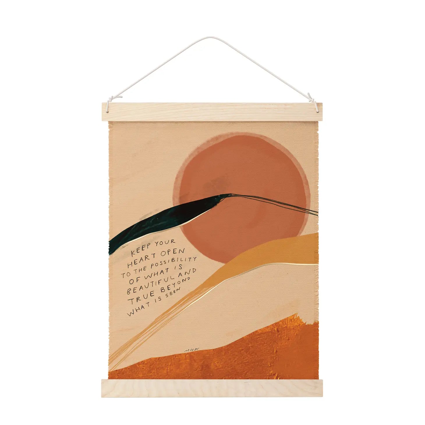 Canvas Wall Hanging With Art by Morgan Harper Nichols