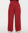 Burgundy Ginger Dress Pants by Unique Vintage